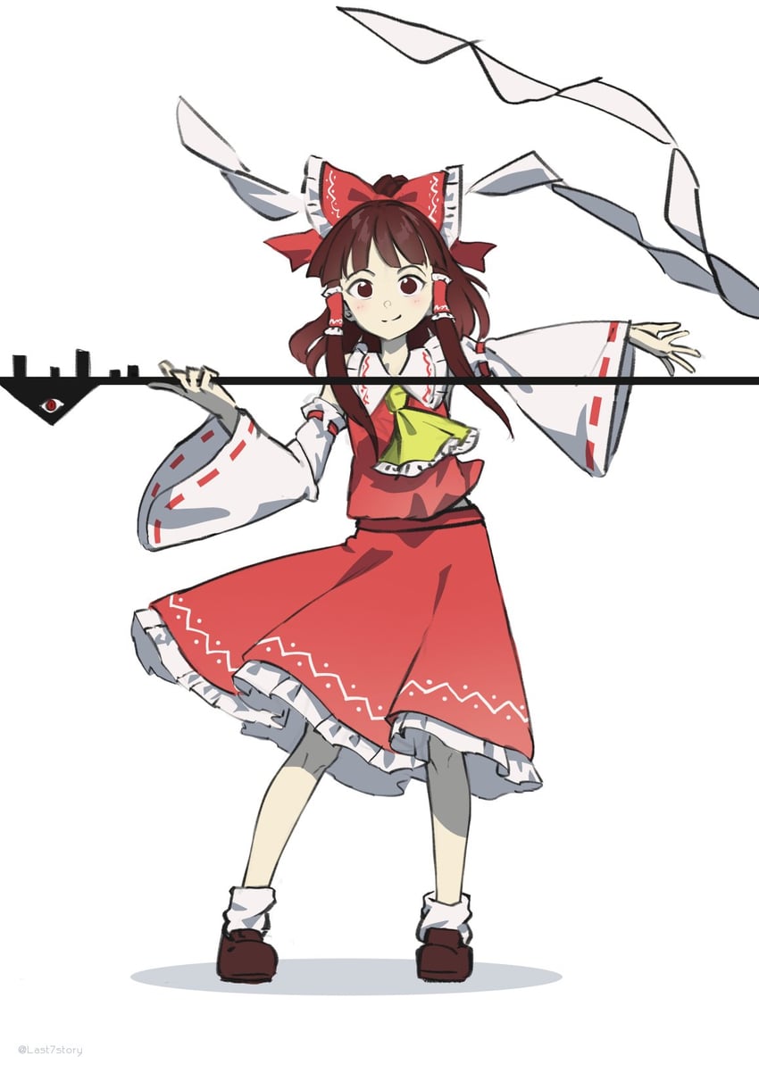 hakurei reimu (touhou and 1 more) drawn by otomeza_ryuseigun