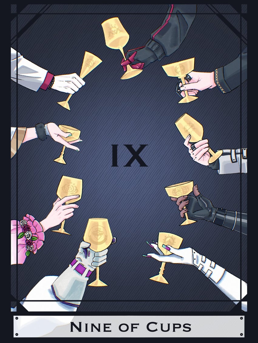 elira pendora, enna alouette, vox akuma, rosemi lovelock, fulgur ovid, and 4 more (nijisanji and 1 more) drawn by aem_f000