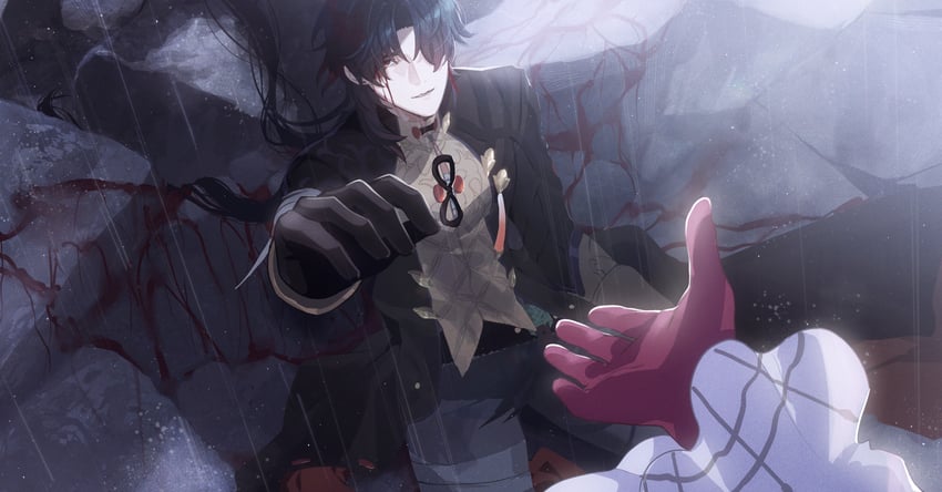 kafka and blade (honkai and 1 more) drawn by zassyoku_dd