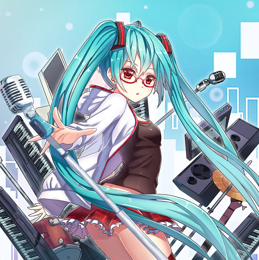 hatsune miku (vocaloid and 1 more) drawn by chunrijun_(springer)