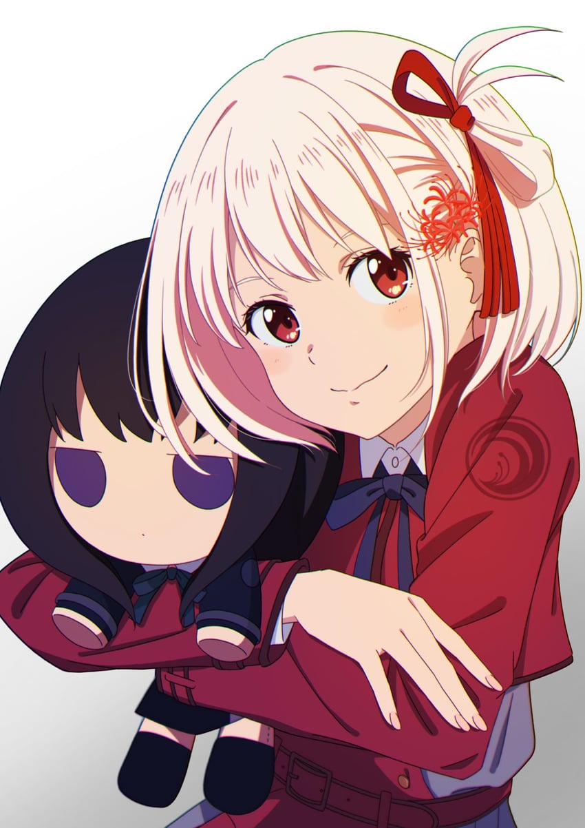 nishikigi chisato and inoue takina (lycoris recoil) drawn by ryuryu_7150