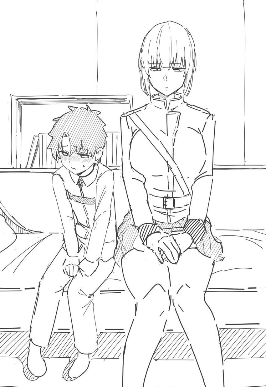 fujimaru ritsuka and florence nightingale (fate and 1 more) drawn by manno_(kanpi2100)