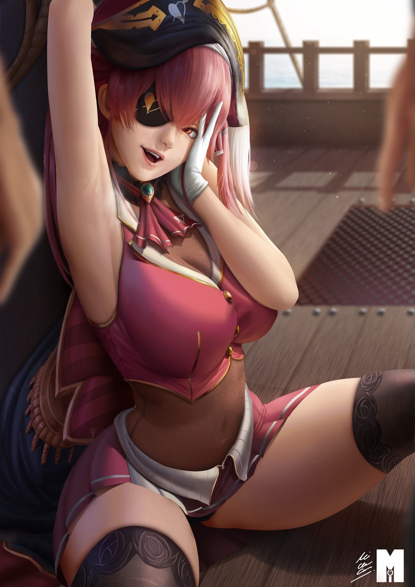houshou marine (hololive) drawn by moi'dukdum