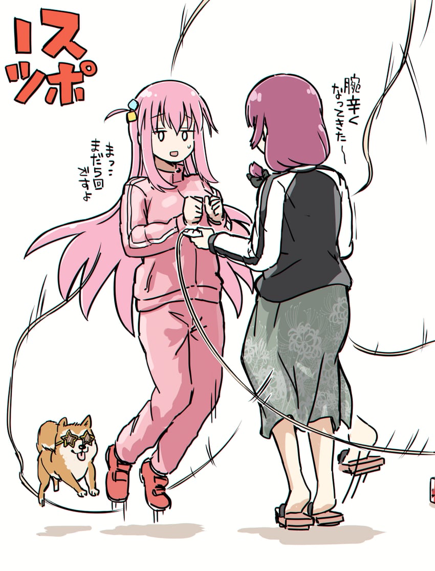 gotoh hitori, hiroi kikuri, and jimihen (bocchi the rock!) drawn by torako_(toramaru)