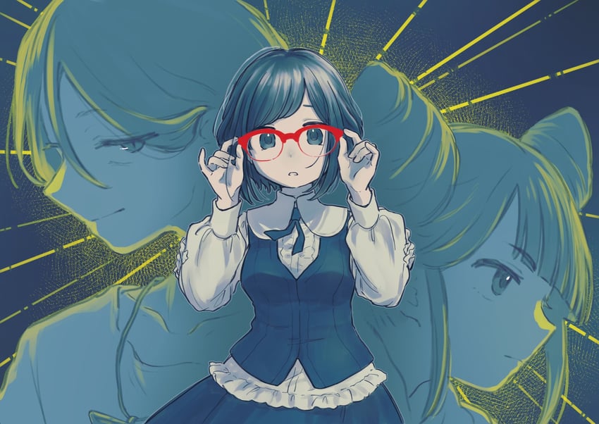 fukurai azami, meguriya ayumu, and jasmine (toshi densetsu kaitai center) drawn by marrontorisu