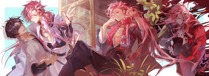 takasugi shinsaku (fate and 1 more) drawn by kuaile_xiaogou_(xin69476)