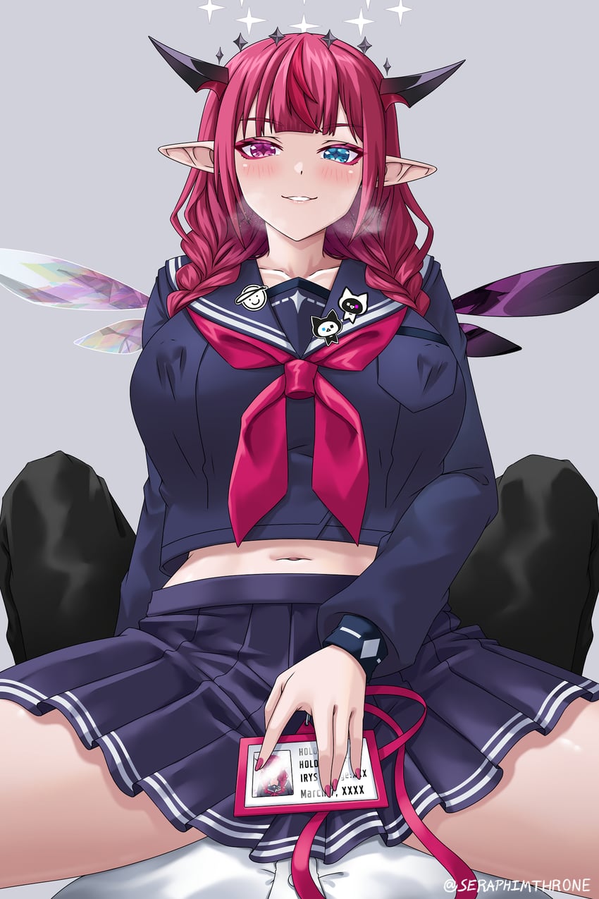 irys (hololive and 1 more) drawn by seraphim_throne