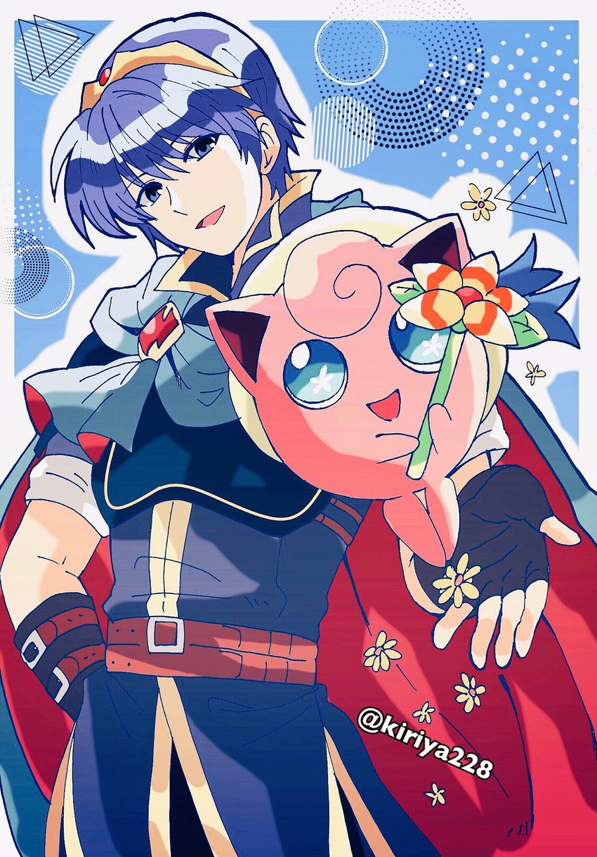 jigglypuff and marth (pokemon and 3 more) drawn by kiriya_(552260)
