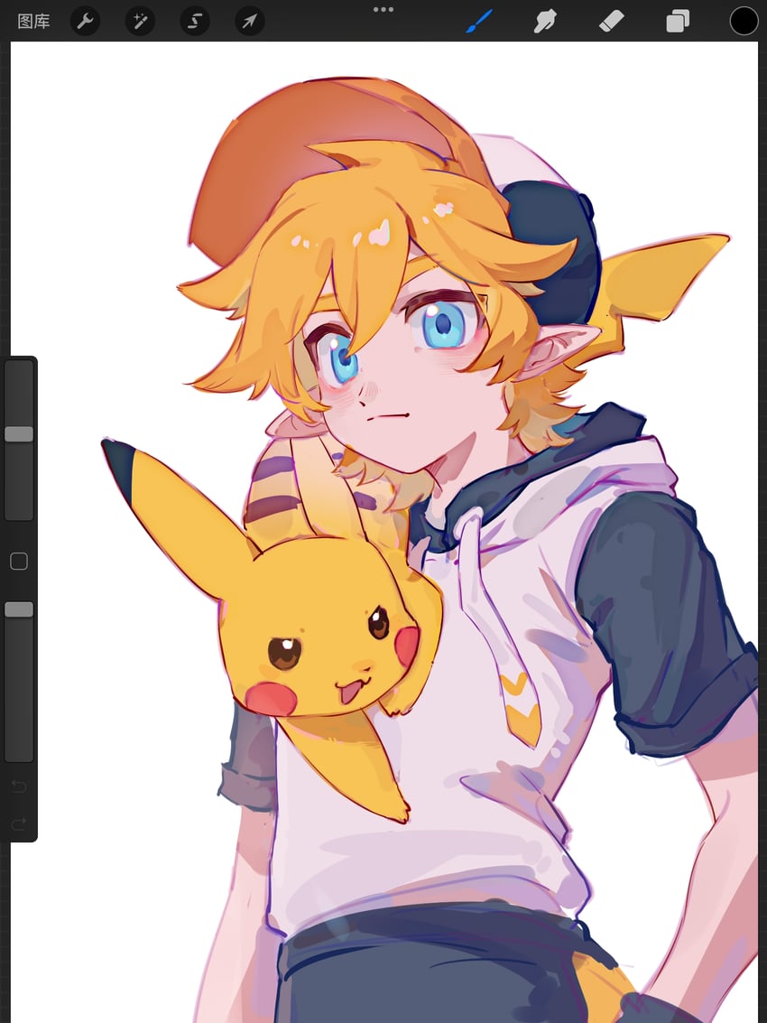 pikachu and king (pokemon and 1 more) drawn by shenyinzhilang