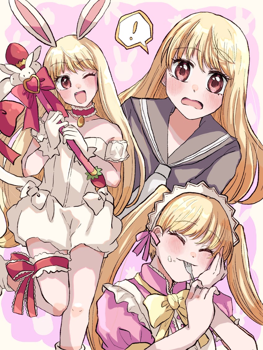 shirayuki berry and mew berry (tokyo mew mew and 1 more) drawn by blueskytake