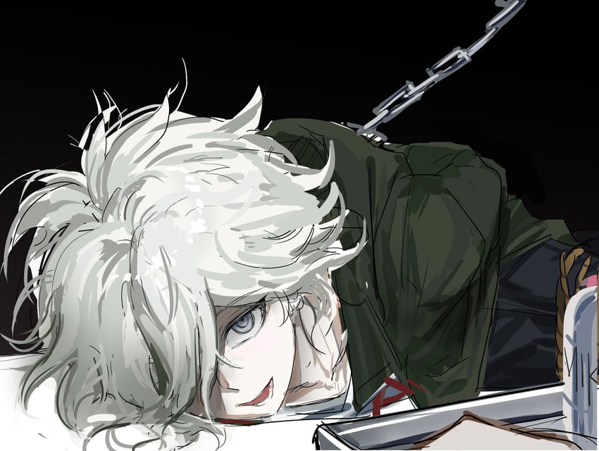 komaeda nagito (danganronpa and 1 more) drawn by nongpa