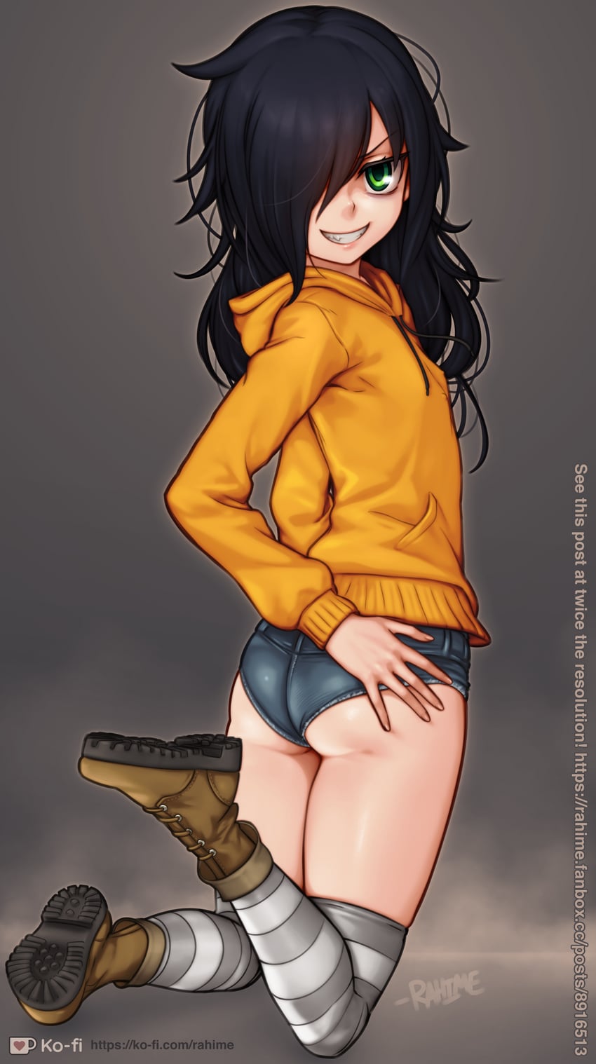 kuroki tomoko (watashi ga motenai no wa dou kangaetemo omaera ga warui!) drawn by rahime