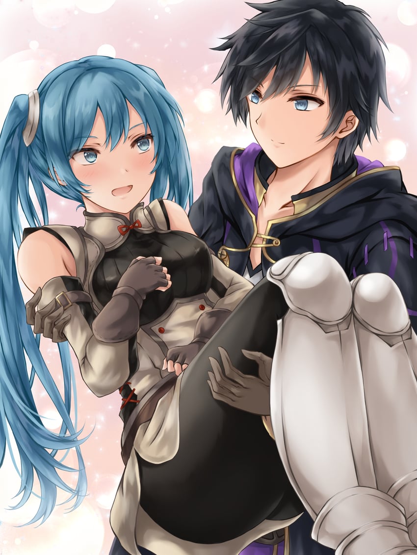 male robin and severa (fire emblem and 1 more) drawn by kei_(asufend)