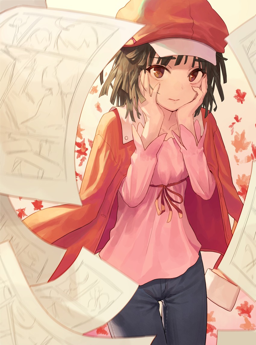 sengoku nadeko and gentle nadeko (monogatari and 1 more) drawn by tesin_(7aehyun)