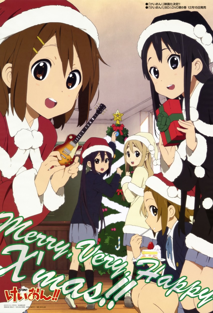 akiyama mio, nakano azusa, hirasawa yui, tainaka ritsu, and kotobuki tsumugi (k-on!) drawn by horiguchi_yukiko