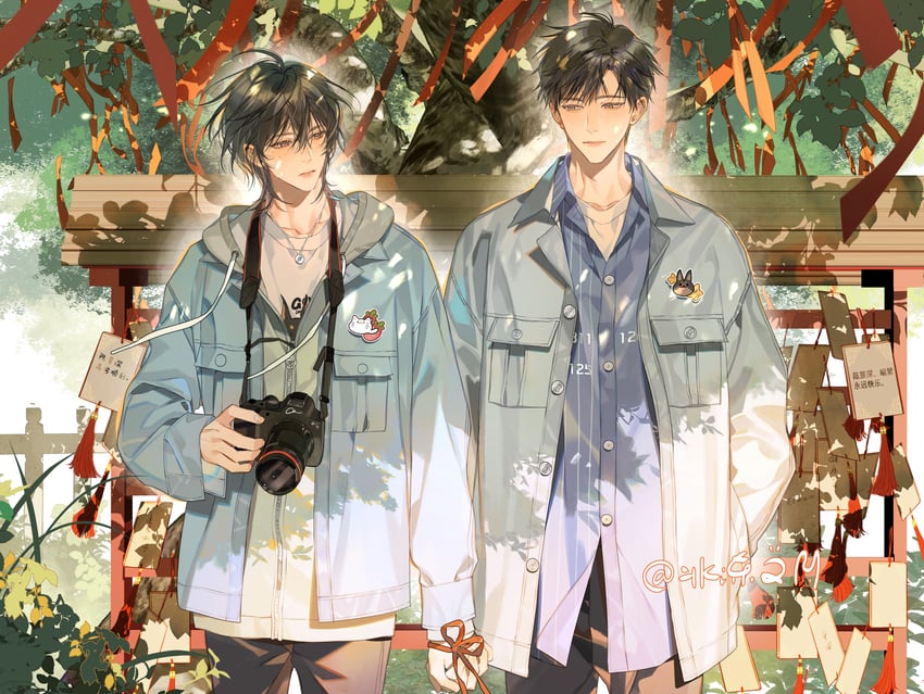 yu fan and chen jingshen (fang xue deng wo) drawn by kkkktzr1