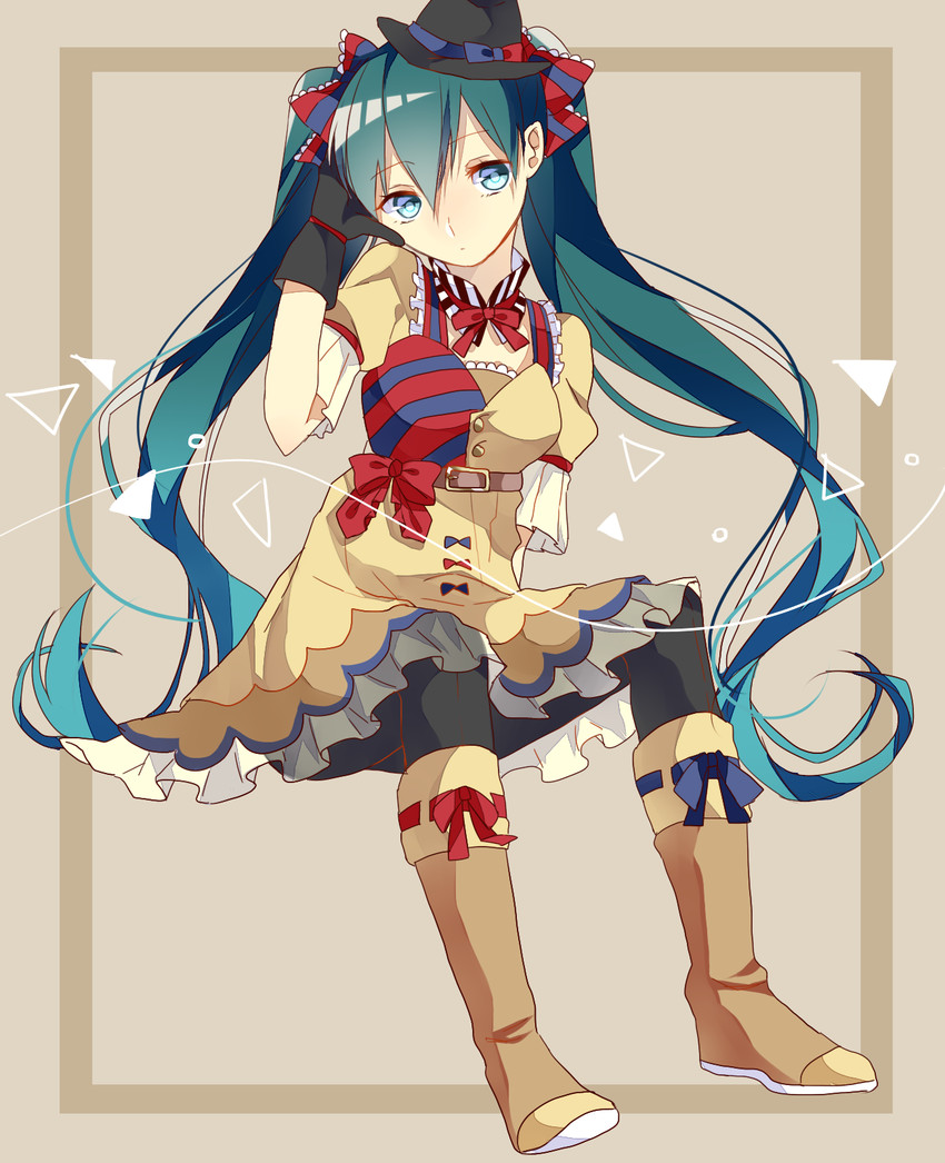 hatsune miku and ennui heiwa miku (vocaloid) drawn by hukikojyakku