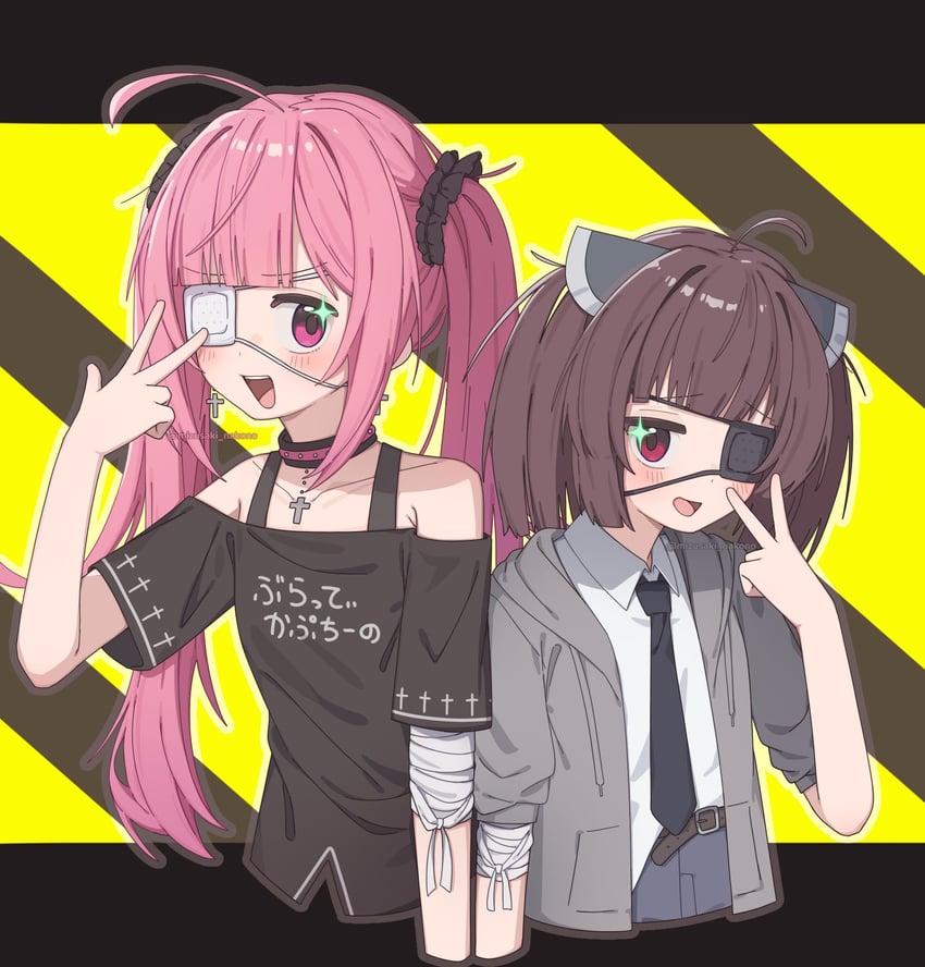 touhoku kiritan and kotonoha akane (voiceroid) drawn by mizusaki_nakono