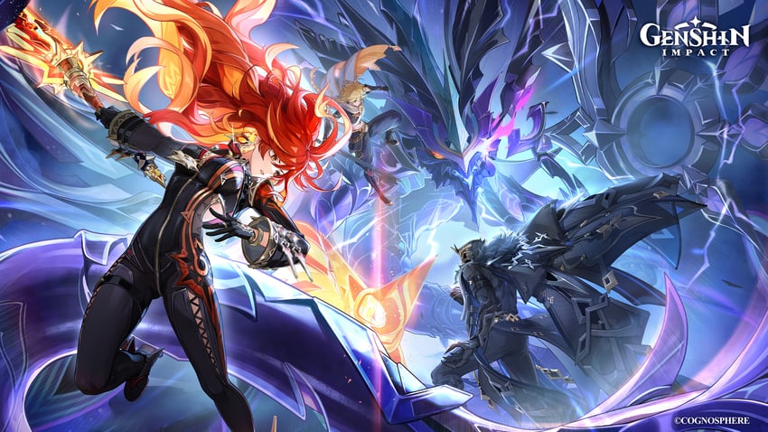 aether, mavuika, capitano, and gosoythoth (genshin impact)