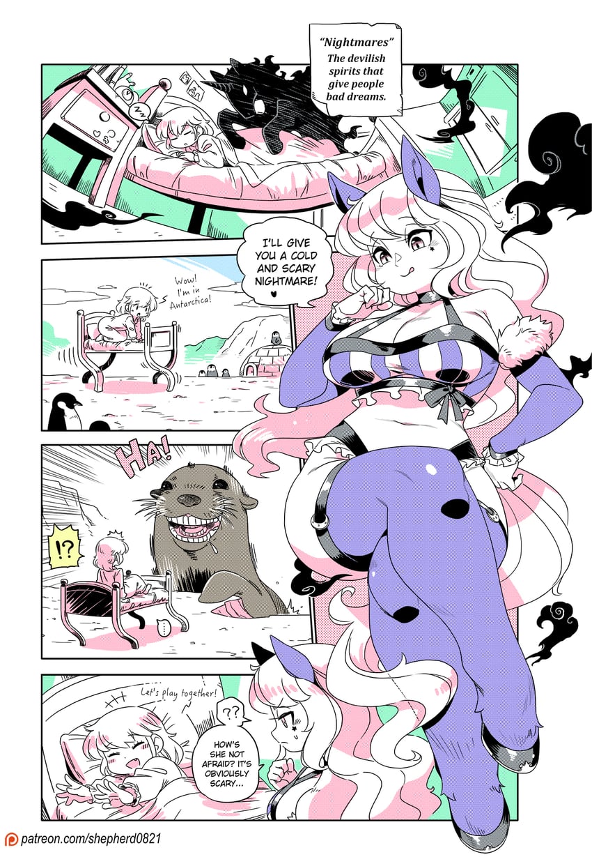 nightmare and walrus (modern mogal and 2 more) drawn by shepherd0821