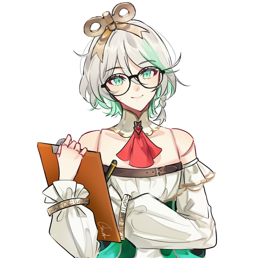 cecilia immergreen (hololive and 1 more) drawn by glaciel