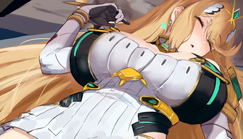 mythra (xenoblade chronicles and 1 more) drawn by awesomeerix
