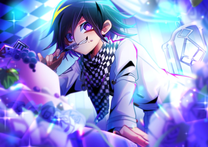oma kokichi (danganronpa and 1 more) drawn by kujira_pyon_ka