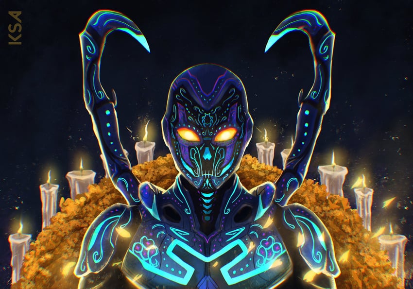 blue beetle (dc comics) drawn by kristian_acosta