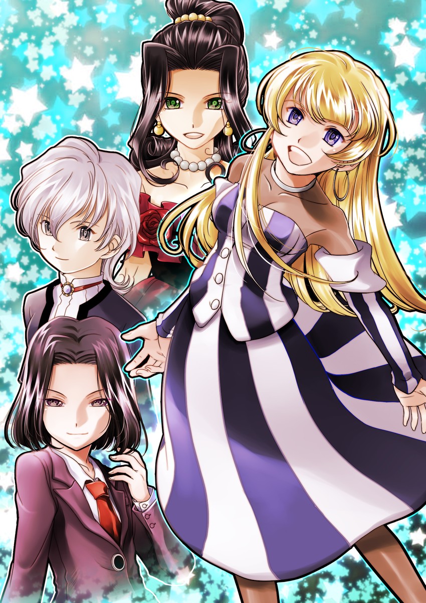reni milchstrasse, kujou subaru, soletta orihime, and ratchet altair (sakura taisen and 2 more) drawn by kurokawa_ako