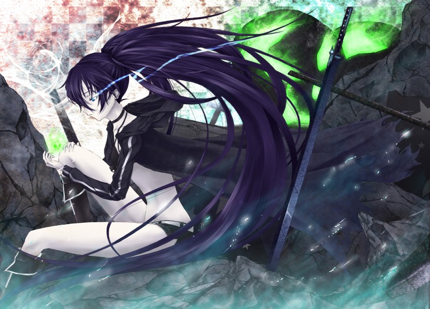 black rock shooter (black rock shooter) drawn by reg_(artist)