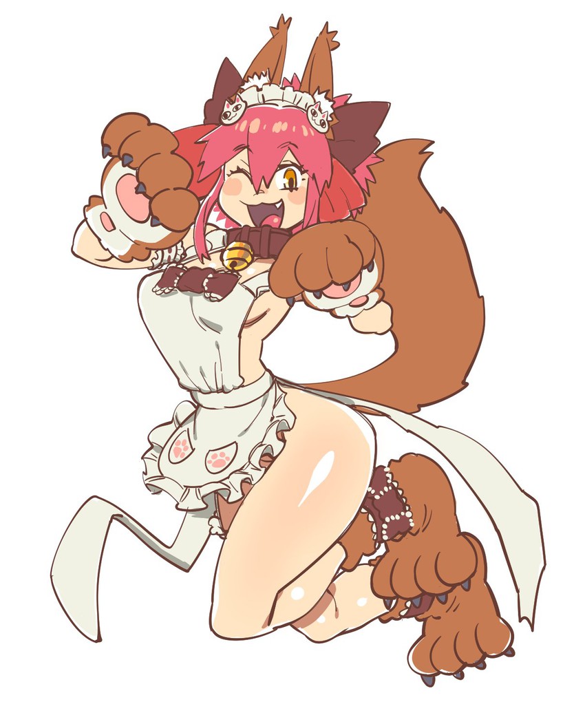 tamamo and tamamo cat (fate and 1 more) drawn by taikodon