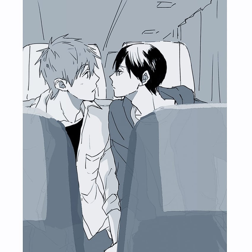 tachibana makoto and nanase haruka (free!) drawn by cha_haso
