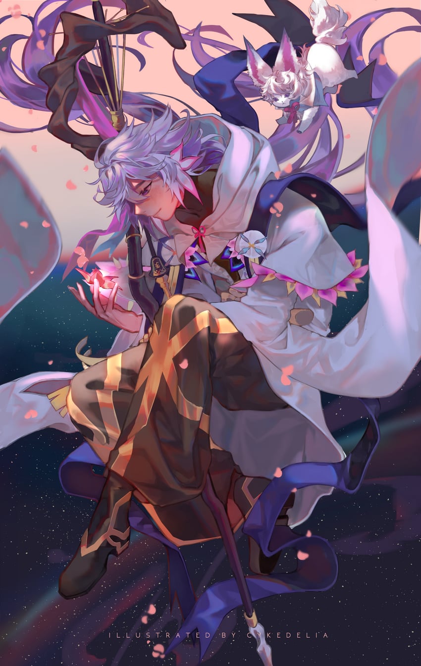 fou and merlin (fate and 1 more) drawn by jianli