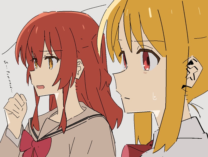 kita ikuyo and ijichi nijika (bocchi the rock!) drawn by kerorira