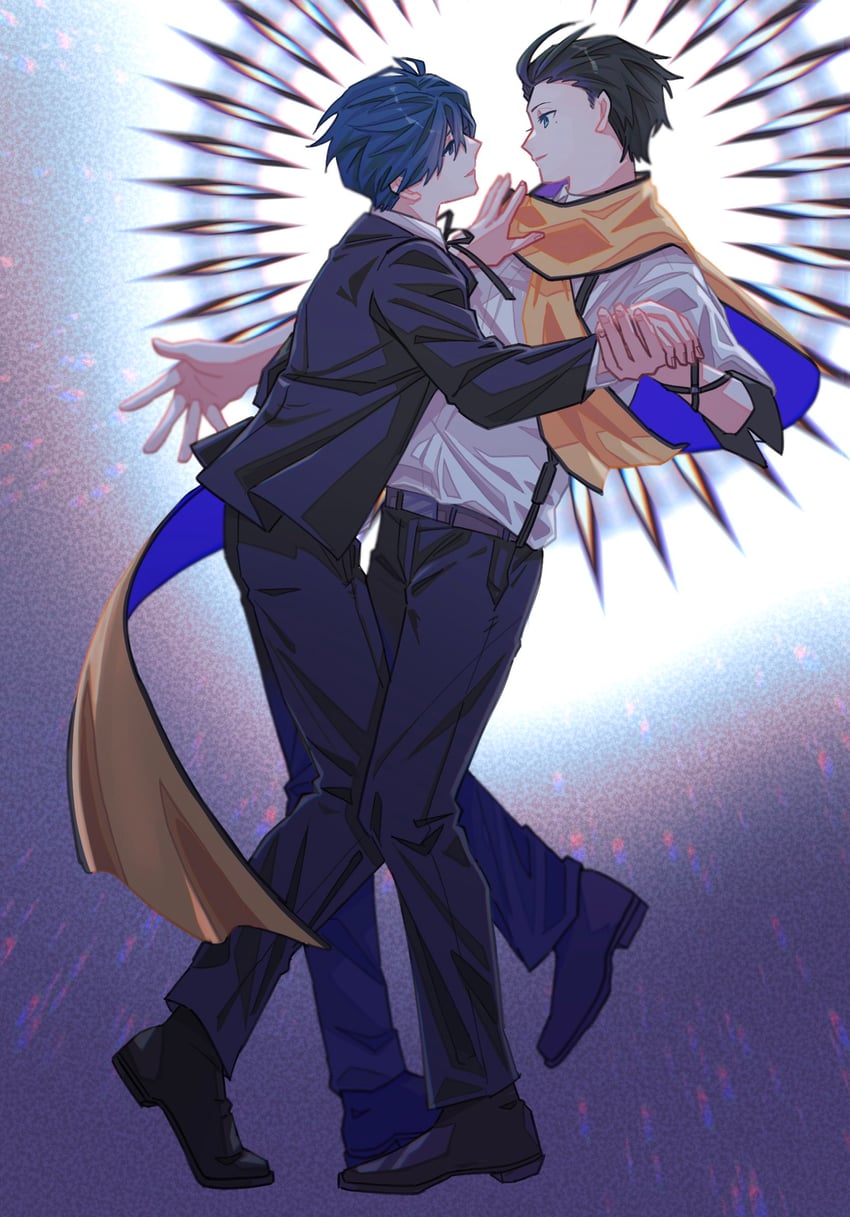 yuuki makoto and mochizuki ryouji (persona and 1 more) drawn by tokofu_u