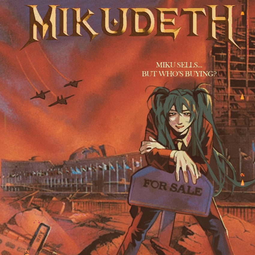 hatsune miku (vocaloid and 2 more) drawn by meowgadeth