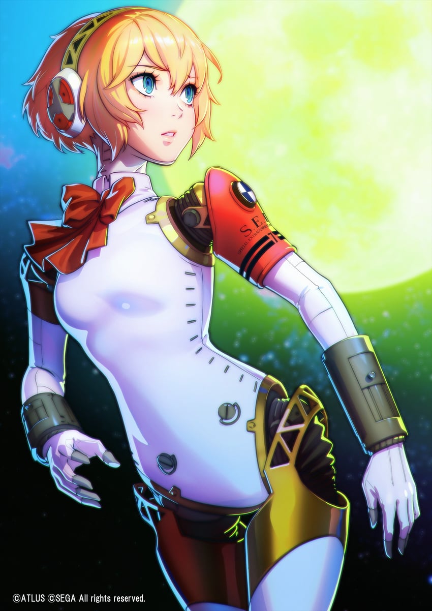 aigis (persona and 2 more) drawn by ilya_kuvshinov