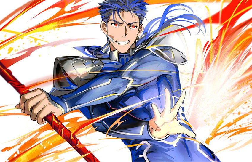 cu chulainn (fate and 1 more) drawn by 9sui