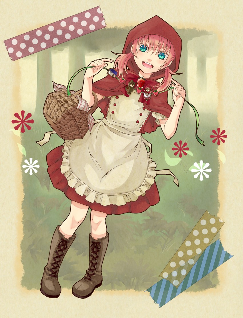 little red riding hood and kirino ranmaru (inazuma eleven and 2 more) drawn by bekkourico