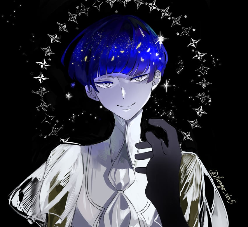 phosphophyllite and lapis lazuli (houseki no kuni) drawn by hongou_tsubasa_(209km)