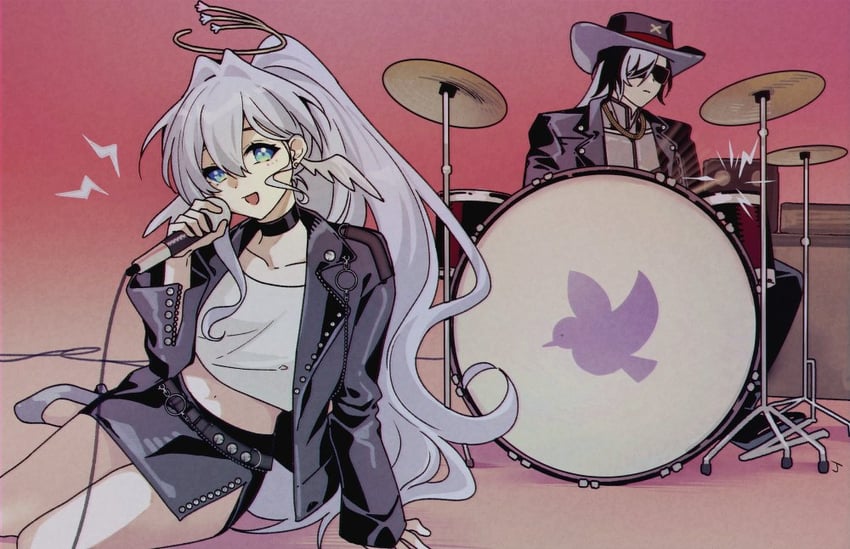 robin, boothill, rose, and bruno mars (honkai and 2 more) drawn by cm_(tenji1352)