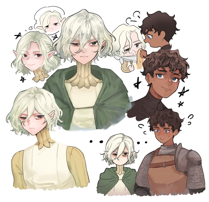 mithrun and kabru (dungeon meshi) drawn by lumpia_at_kanin