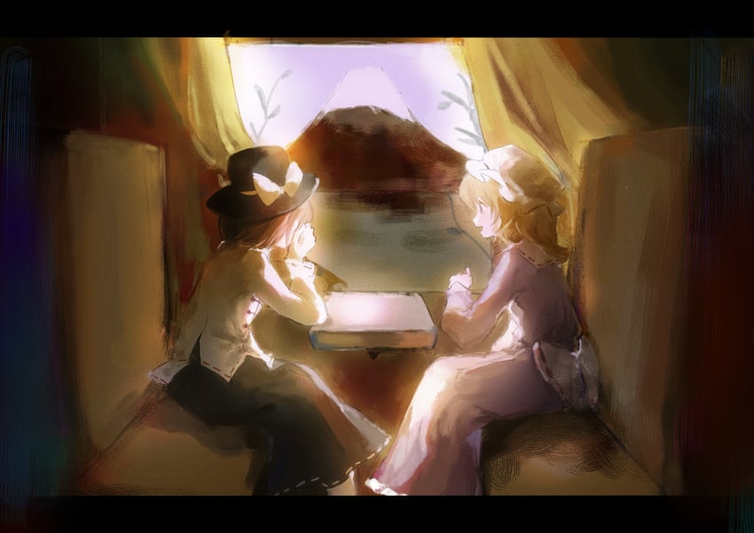 usami renko and maribel hearn (touhou and 1 more) drawn by eillusovo