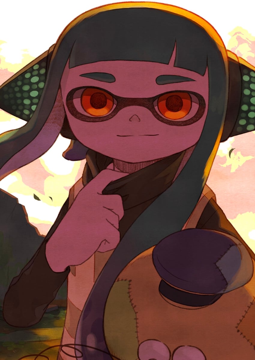 agent 3 and zapfish (splatoon) drawn by takoyaki_dr_ink