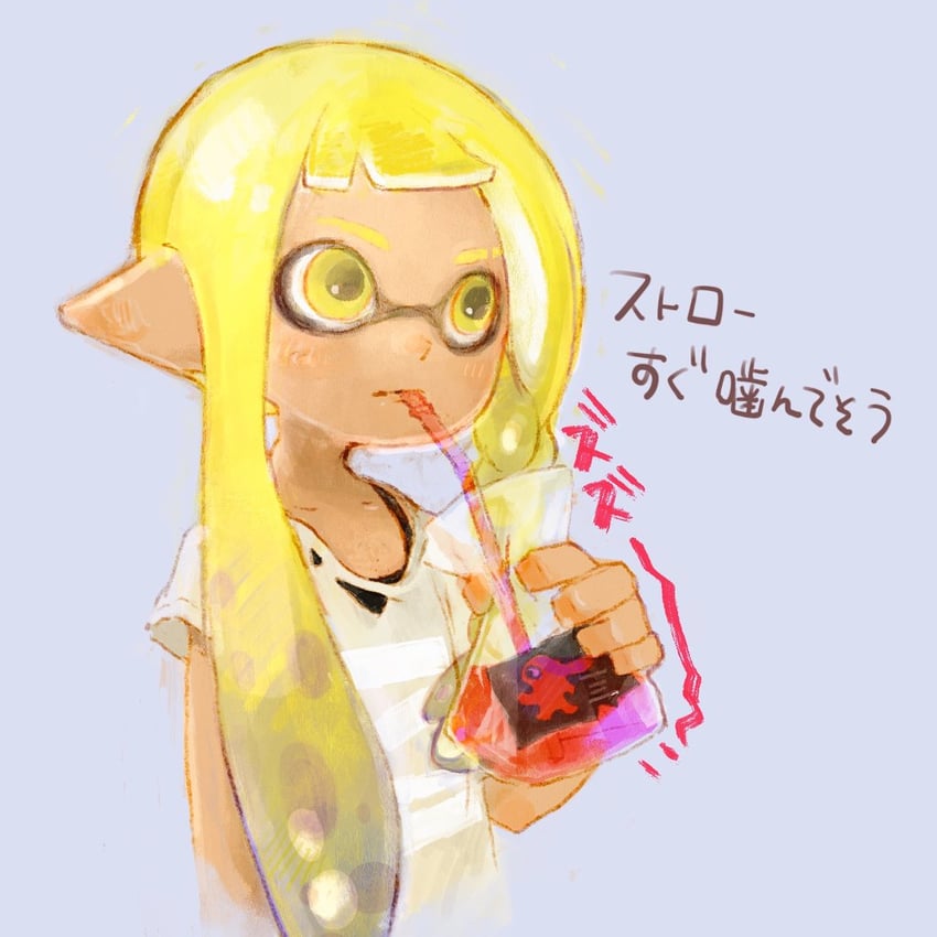 inkling player character, inkling girl, and veronika (splatoon and 1 more) drawn by kaaaa_rma