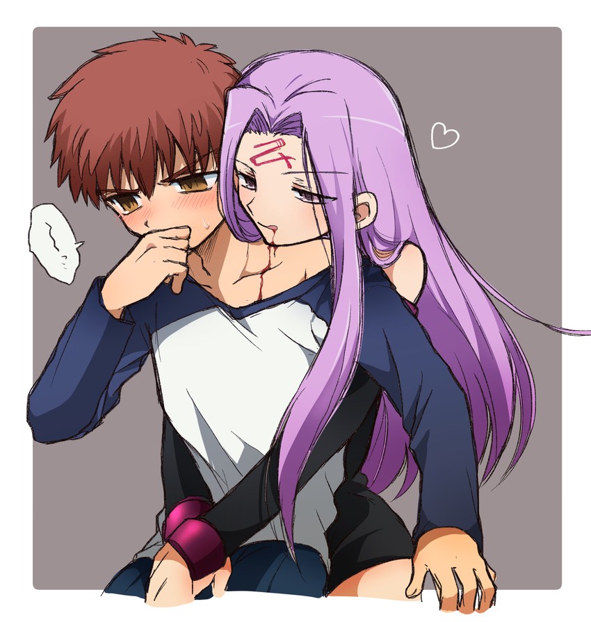 emiya shirou and medusa (fate and 1 more) drawn by tsubuta_hiro