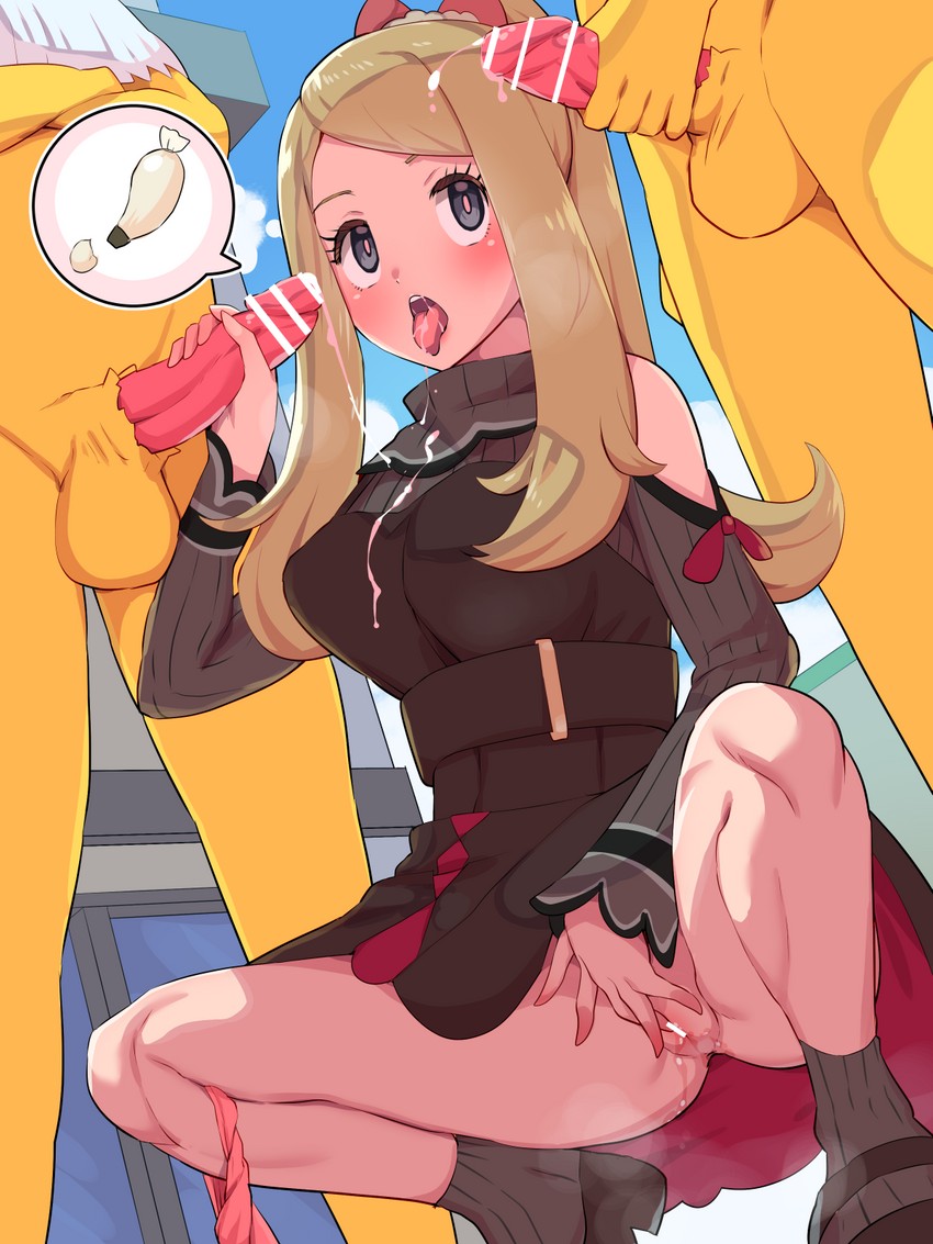 hypno and serena (pokemon and 1 more) drawn by boris_(noborhys)