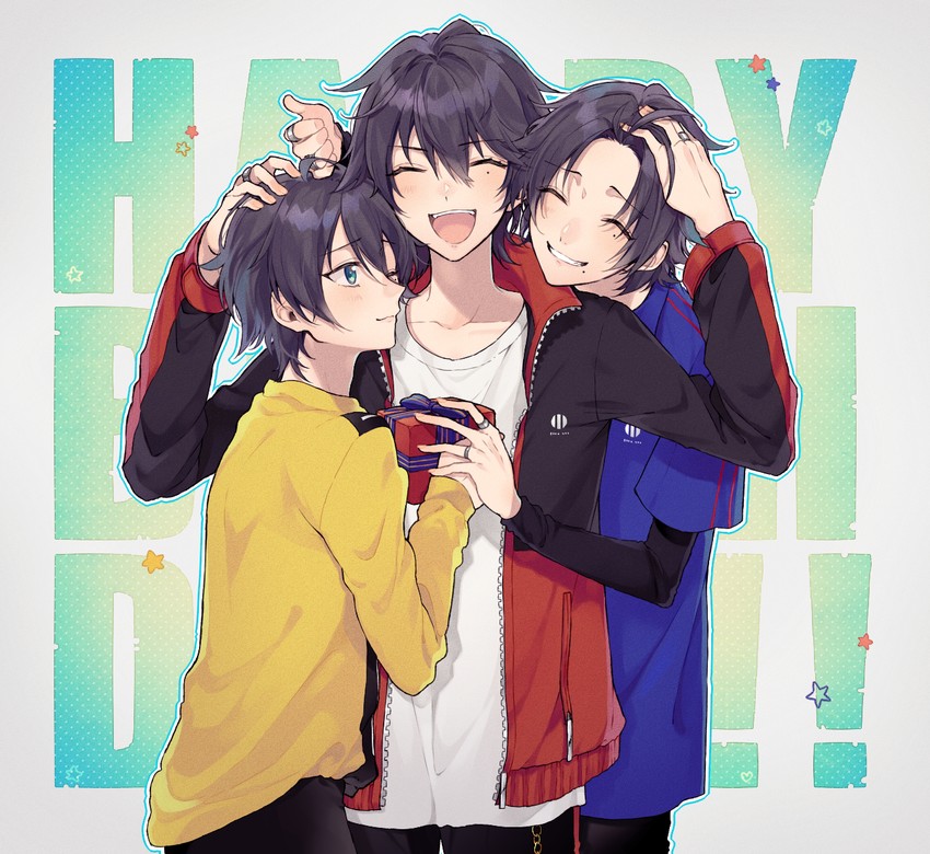 yamada ichiro, yamada saburo, and yamada jiro (hypnosis mic) drawn by chisumi