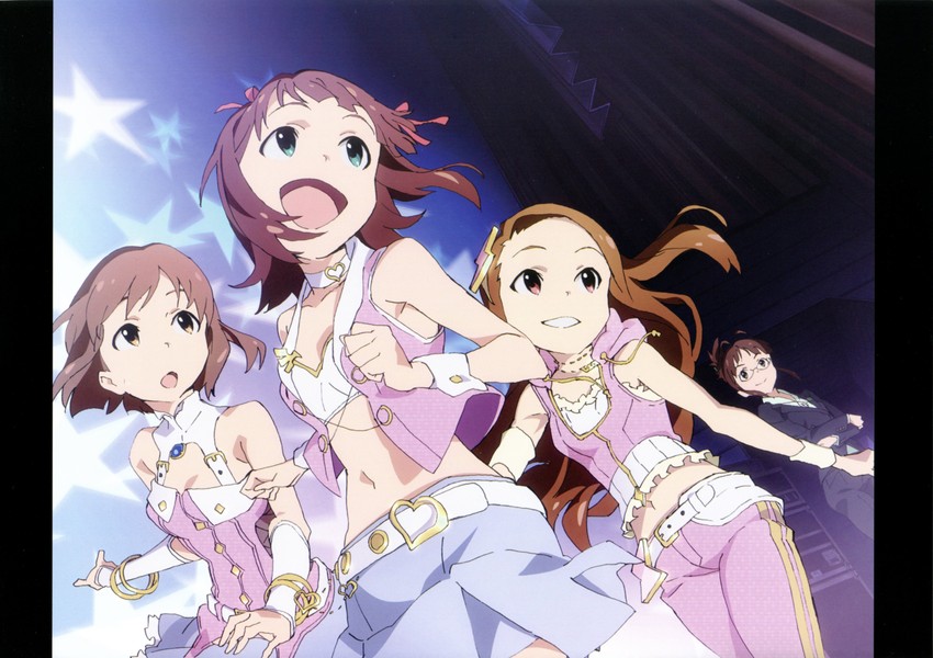 amami haruka, minase iori, hagiwara yukiho, and akizuki ritsuko (idolmaster) drawn by chikaoka_sunao