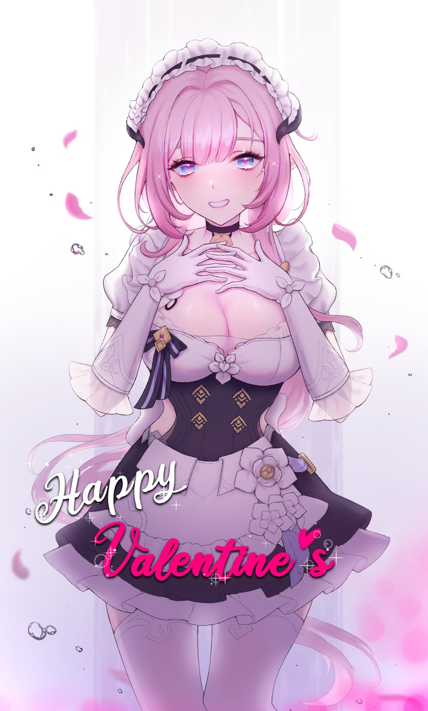 elysia (honkai and 1 more) drawn by jin_(hhh15634)